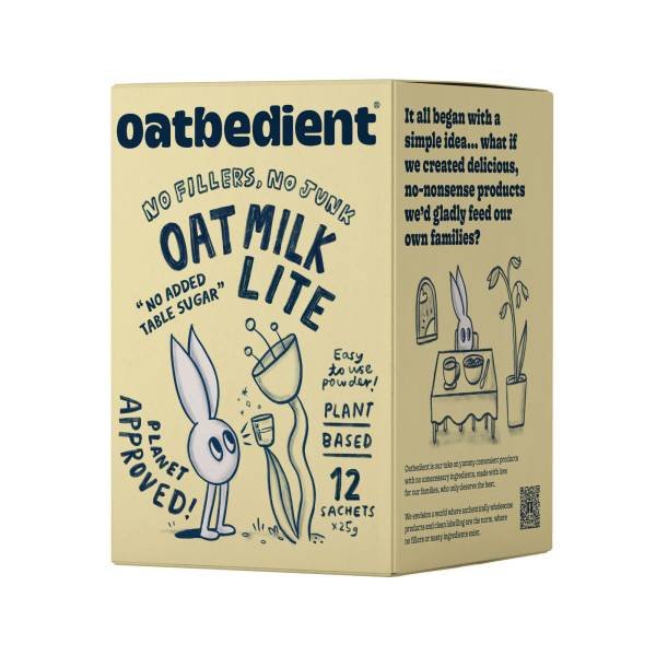 6-1 Sữa yến mạch ít đường Oat Milk Lite Plant Based hiệu Oatbedient(5x25g) - Ảnh 1